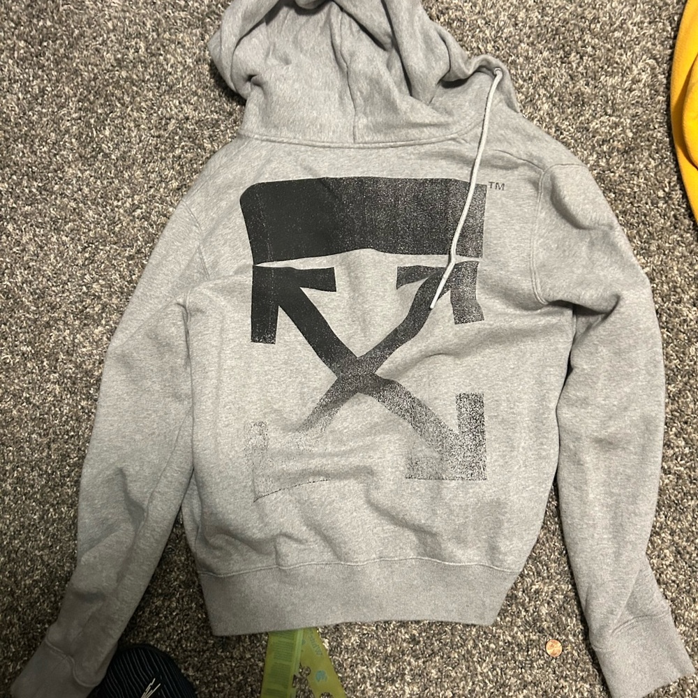 Gray Graphic Hoodie